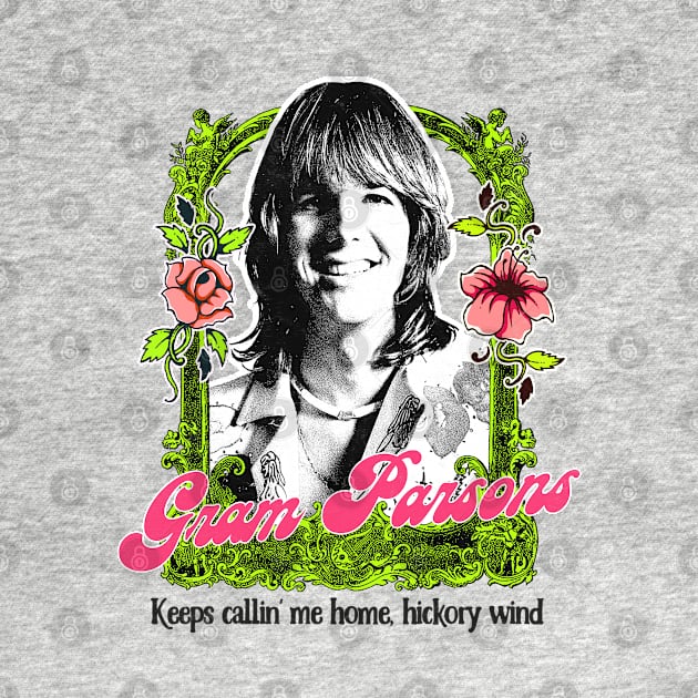 Gram Parsons /\/ Retro Style Fan Art Design by DankFutura